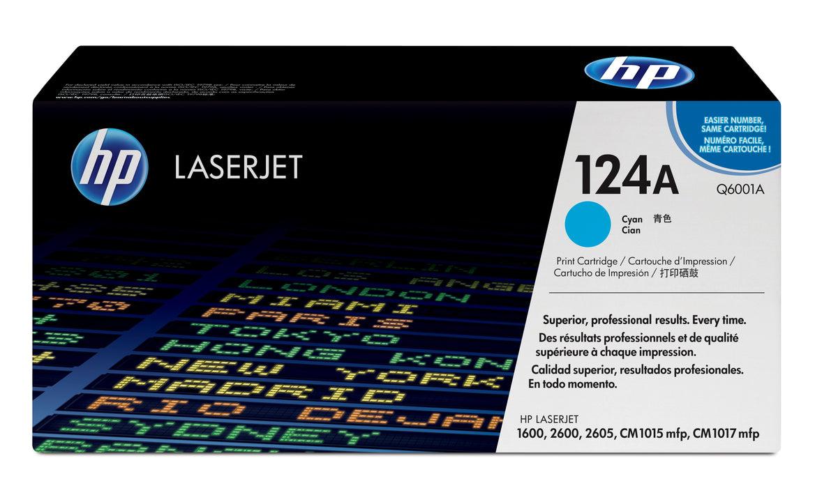 EAN 0829160412429 - HP 124A Cyan Original LaserJet Toner Cartridge cartucho de tóner 1 pieza(s) imagen 1