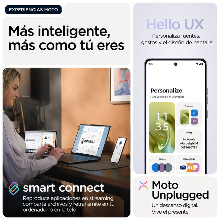 EAN 840023297472 - Motorola moto g86 power 5G 16,9 cm (6.67") SIM doble Android 15 USB Tipo C 8 GB 512 GB 6720 mAh Lila imagen 21