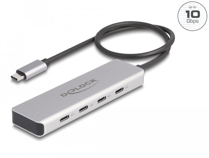 EAN 4043619642311 - DeLOCK 64231 hub de interfaz USB Tipo C 10000 Mbit/s Gris imagen 2