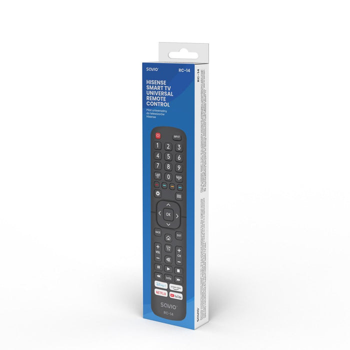 EAN 5901986047995 - Savio RC-14 Universal remote control/replacement for HISENSE SMART TV mando a distancia IR inalámbrico TV imagen 3