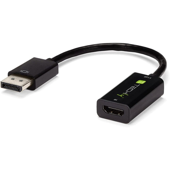 EAN 8059018364163 - Techly IADAP DP-HDMIF8K adaptador de cable de vídeo 0,2 m DisplayPort HDMI tipo A (Estándar) Negro imagen 1
