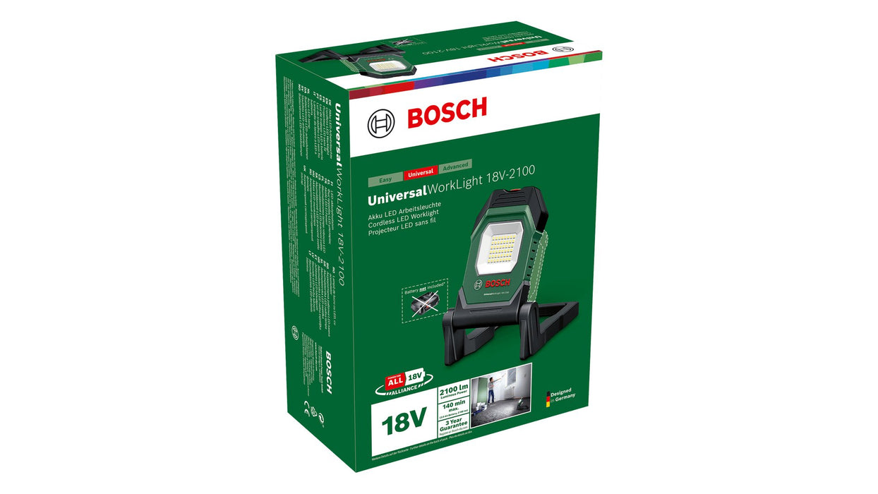 EAN 4053423250770 - Bosch UniversalWorkLight 18V-2100 Negro, Verde imagen 6
