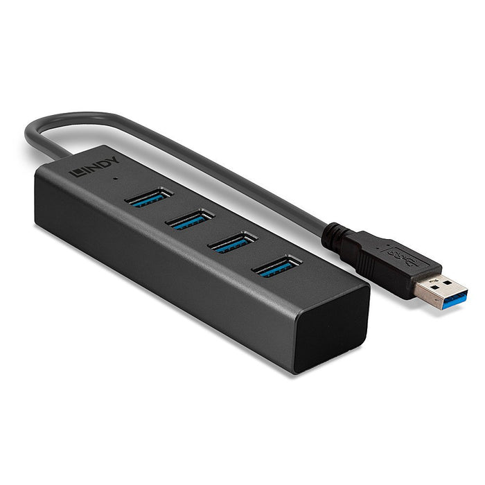 EAN 4002888433242 - Lindy 43324 hub de interfaz USB 3.2 Gen 1 (3.1 Gen 1) Type-A 5000 Mbit/s Negro imagen 3