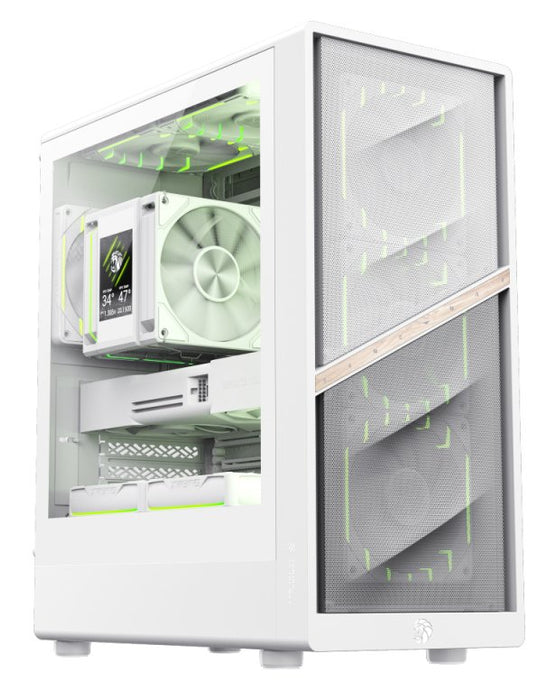 EAN 6931858757041 - GameMax AERIS 330 MW Mini Tower Blanco imagen 2