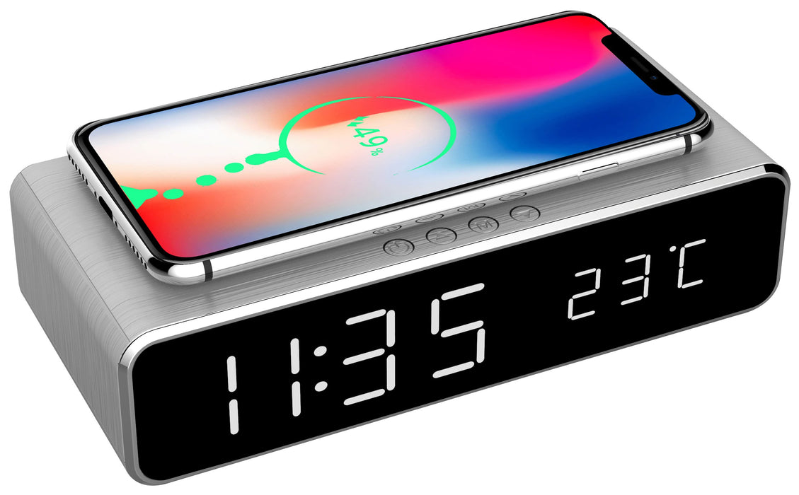 EAN 8716309107853 - Gembird DAC-WPC-01-S despertador Reloj despertador digital Plata imagen 1