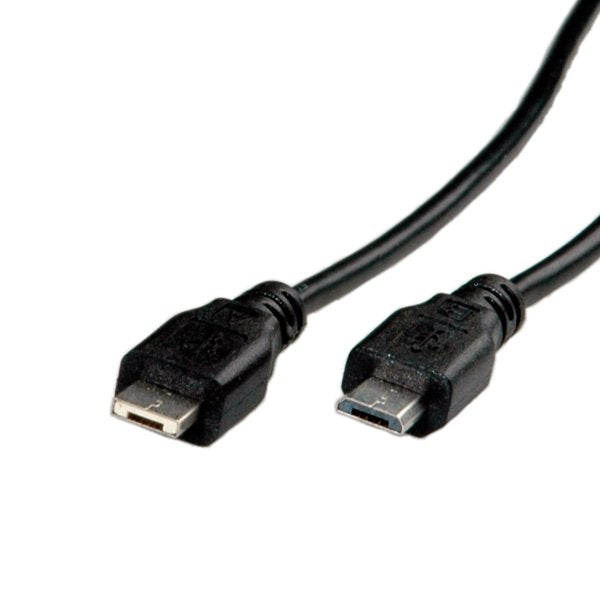 EAN 7611990188260 - ROLINE 11.02.8753 cable USB USB 2.0 1,8 m Micro-USB A Micro-USB B Negro imagen 2