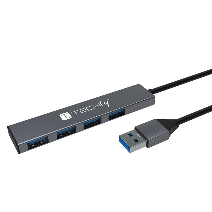 EAN 8059018365948 - Techly IUSB32-HUB4A-4U3SL base para portátil y replicador de puertos Alámbrico USB 3.2 Gen 1 (3.1 Gen 1)  imagen 1