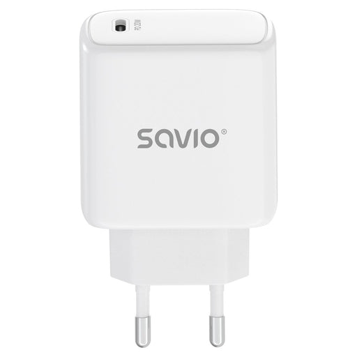 EAN 5907264110078 - Savio LA-14 cargador de dispositivo móvil Universal Blanco Corriente alterna Exterior imagen 1