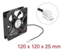 EAN 4043619672929 - DeLOCK 67292 sistema de refrigeración para ordenador Carcasa del ordenador Ventilador 12 cm Negro 1 pieza imagen 3