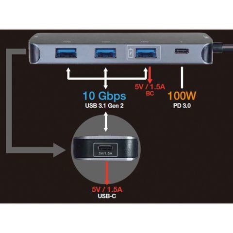 EAN 7630049621459 - ROLINE 14.02.5048-10 USB 3.2 Gen 2 (3.1 Gen 2) Type-C 10000 Mbit/s Gris imagen 1