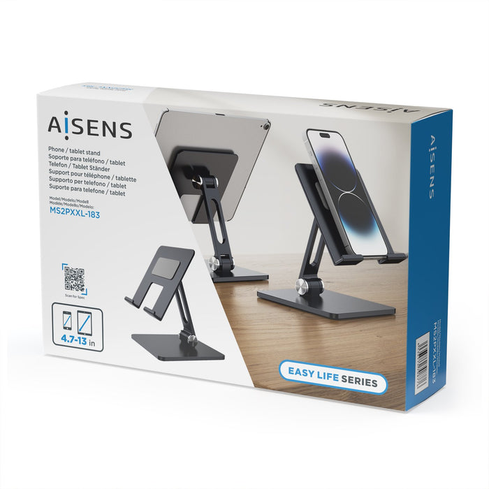 EAN 8436574708776 - AISENS MS2PXXL-183 soporte Soporte pasivo Teléfono móvil/smartphone, Tablet/UMPC Negro imagen 4