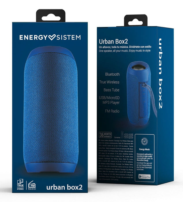 EAN 8432426449354 - Energy Sistem Urban Box 2 Altavoz portátil estéreo Azul 10 W imagen 6