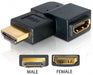 EAN 4043619650774 - DeLOCK Adapter HDMI male > HDMI female 90° left HDMI 1.3 Negro imagen 1