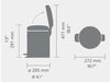 EAN 8710755255229 - Brabantia NewIcon 5 L Alrededor Acero Marrón imagen 7