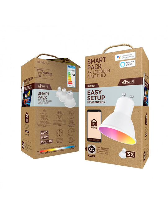 EAN 8426801162624 - Muvit MIOPAK006 iluminación inteligente Bombilla inteligente Wi-Fi 5,5 W imagen 4