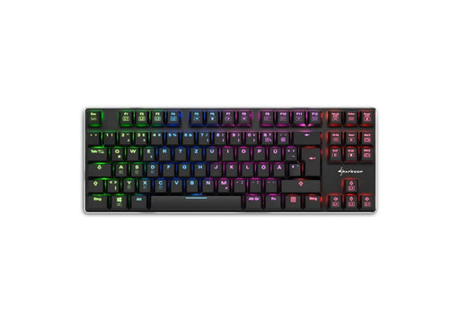EAN 4044951021512 - Sharkoon PureWriter TKL RGB teclado Juego USB Alemán Negro imagen 1