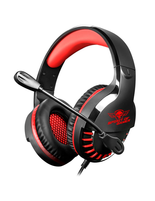 EAN 3700104434080 - Spirit of Gamer PRO-H3 Auriculares Alámbrico Diadema Juego Negro, Rojo imagen 1