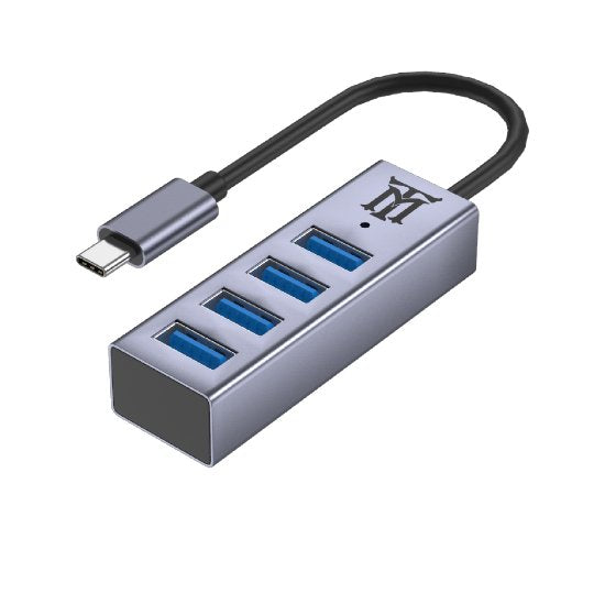 EAN 8435555100387 - Maillon Technologique Premium MTHUB4 hub de interfaz USB 3.2 Gen 2 (3.1 Gen 2) Type-C 5 Mbit/s Aluminio,  imagen 1