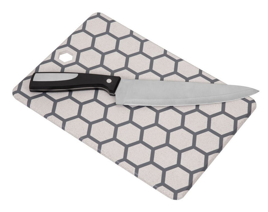 EAN 4260403578728 - Resto Kitchenware 95403 tabla de cocina para cortar Rectangular Plástico Gris, Blanco imagen 4