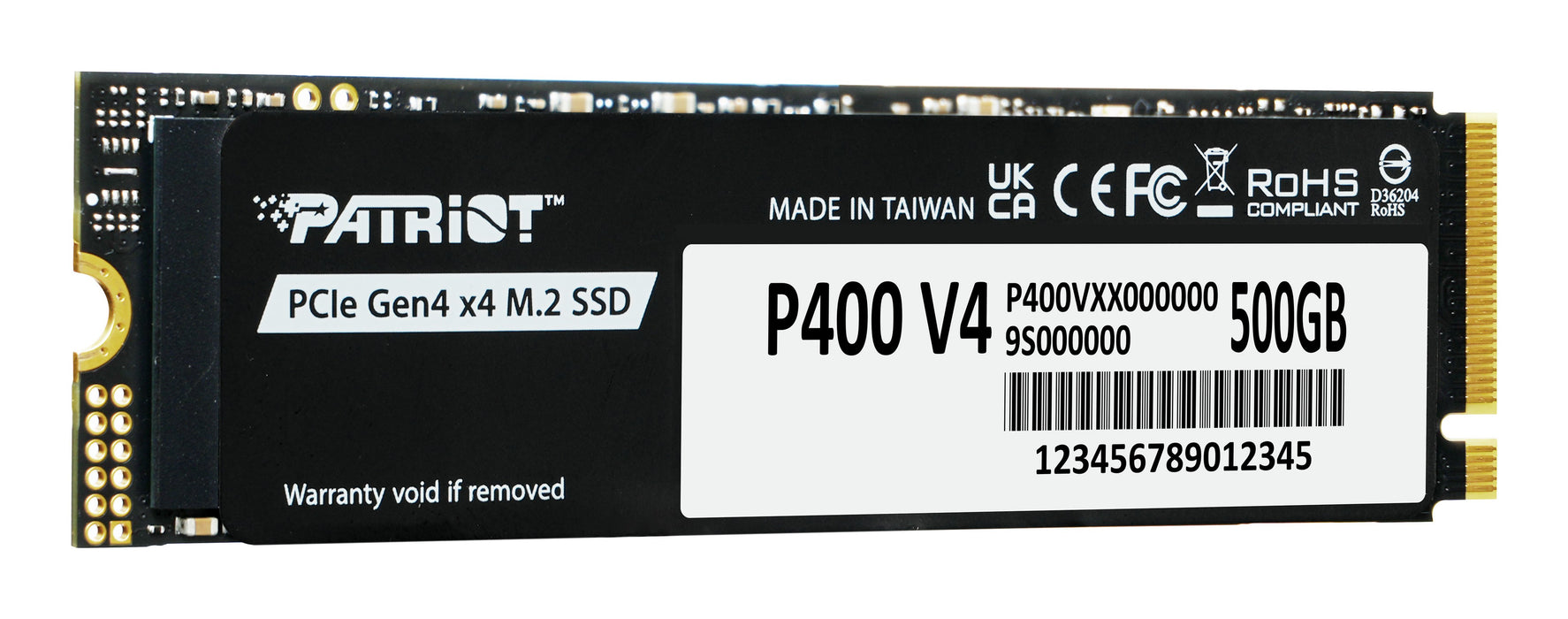 EAN 4711378421644 - Patriot Memory P400 V4 500 GB M.2 PCI Express 4.0 NVMe imagen 2