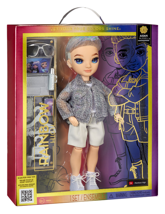 EAN 0035051583165 - Rainbow High Purple Fashion Doll- Aidan Russell imagen 10