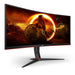 EAN 4038986117005 - AOC G2 CU34G2X/BK pantalla para PC 86,4 cm (34") 3440 x 1440 Pixeles Quad HD LED Negro, Rojo imagen 6