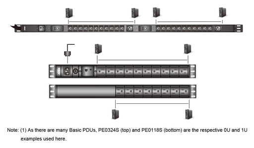 EAN 4719264649103 - ATEN PE0324SG-AT unidad de distribución de energía (PDU) 24 salidas AC Negro imagen 2