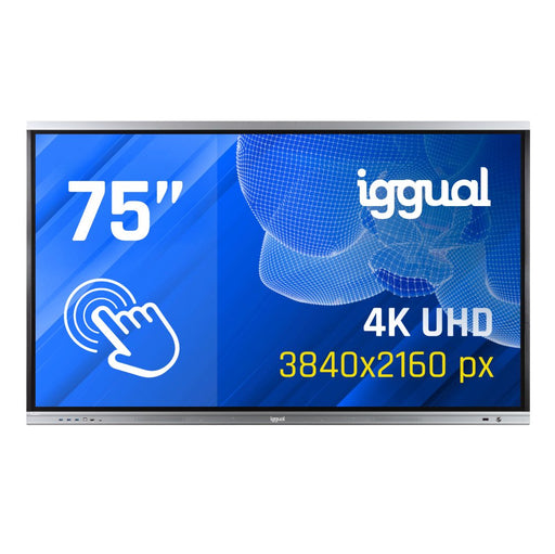 EAN 8435364318812 - iggual Orchid 75" Panel plano interactivo 190,5 cm (75") LED Wifi 400 cd / m² 4K Ultra HD Negro Pantalla  imagen 1