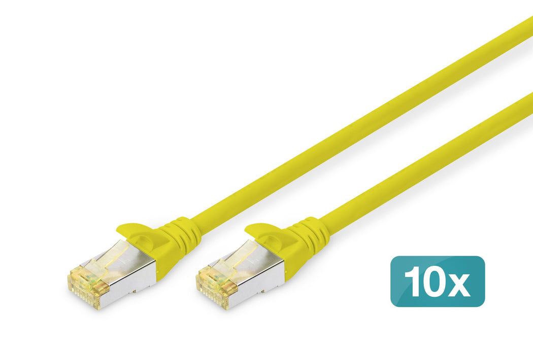 EAN 4016032469209 - Digitus DK-1644-A-020-Y-10 cable de red Amarillo 2 m Cat6a S/FTP (S-STP) imagen 1