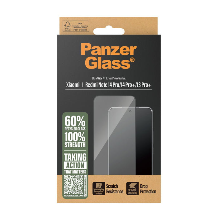 EAN 5715685021732 - PanzerGlass ® Screen Protector Xiaomi Redmi Note 14 Pro | 14 Pro+ | 13 Pro+ | Ultra-Wide Fit Protector de imagen 3