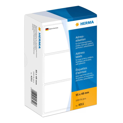 EAN 4008705043113 - HERMA 4311 etiqueta para dirección Blanco imagen 1