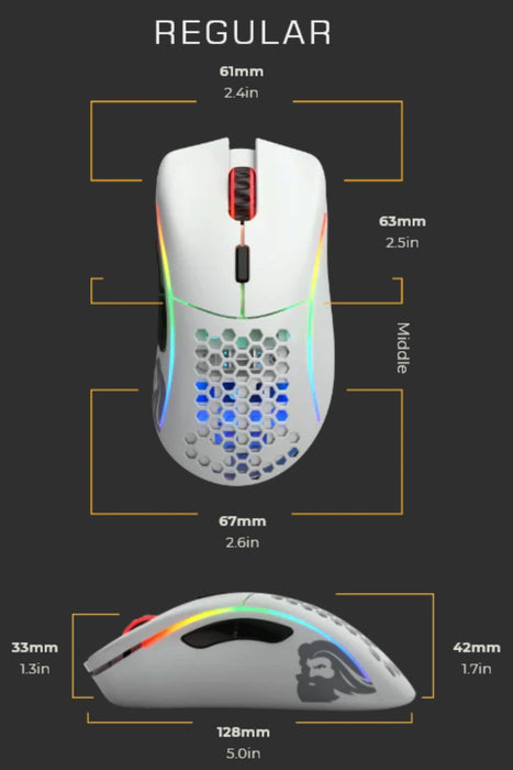 EAN 850005352204 - Glorious Gaming Model D ratón Juego Mano derecha USB tipo A Óptico 12000 DPI imagen 8