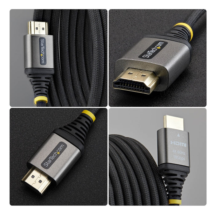 EAN 65030929295 - StarTech.com HDMI2-FLEX-4K60-1M cable HDMI HDMI tipo A (Estándar) Negro, Plata imagen 3