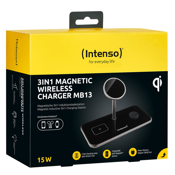 EAN 4034303032709 - Intenso MB13 Auriculares, Smartphone, Reloj inteligente Negro USB Cargador inalámbrico Carga rápida Inter imagen 4