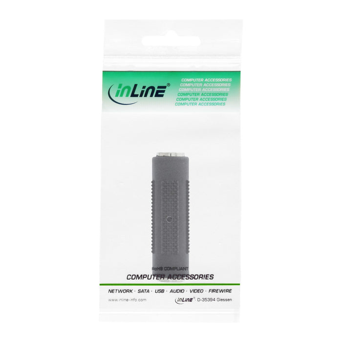 EAN 4043718045945 - InLine 99306 cambiador de género para cable 3.5mm jack female 3.5mm Negro imagen 2