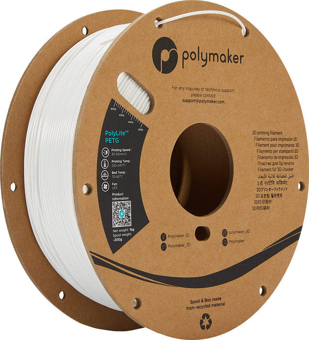 EAN 6938936710042 - Polymaker PB01002 material de impresión 3d Polietileno tereftalato glico (PETG) Blanco 1 kg imagen 1