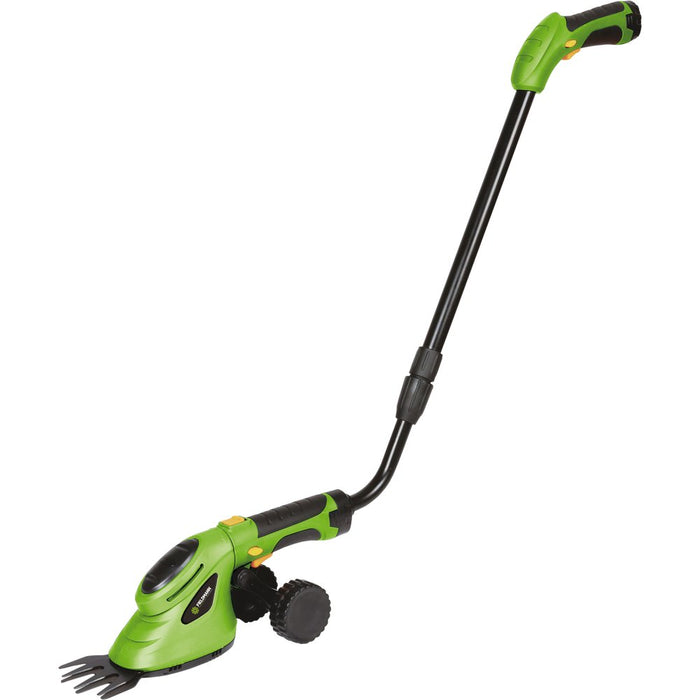 EAN 8590669199082 - Fieldmann FZN 4102-AT tijera de césped inalámbrica 8 cm 3,6 V Ión de litio Negro, Verde imagen 1