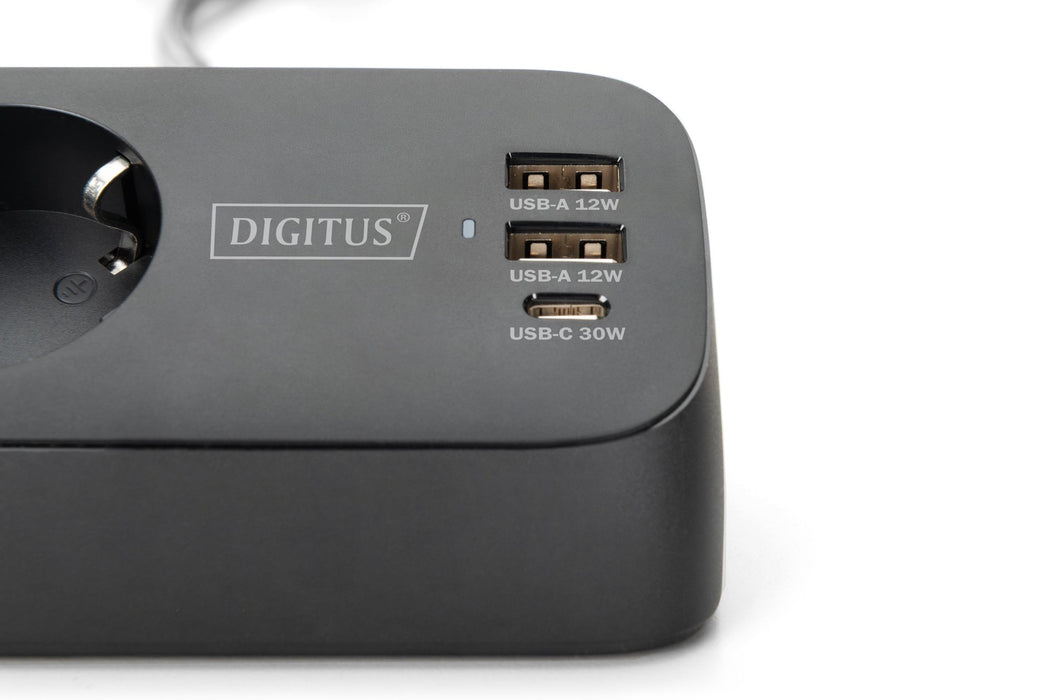 EAN 4016032502081 - Digitus DA-70625 base múltiple 1,5 m 3 salidas AC Interior Negro imagen 4