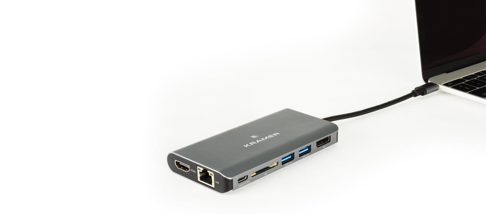 EAN 7291063092450 - Kramer Electronics KDock-3 Alámbrico USB 3.2 Gen 1 (3.1 Gen 1) Type-C Negro, Plata imagen 3