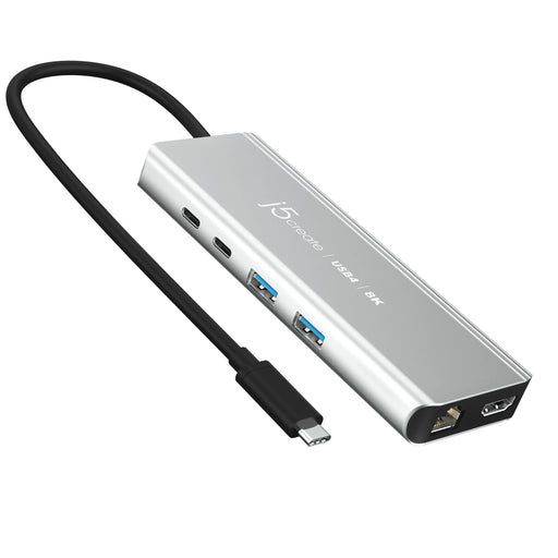EAN 4712795086614 - j5create JCD403-N hub de interfaz USB Tipo C 10000 Mbit/s Gris imagen 1