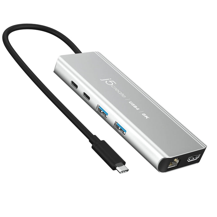 EAN 4712795086614 - j5create JCD403-N hub de interfaz USB Tipo C 10000 Mbit/s Gris imagen 1