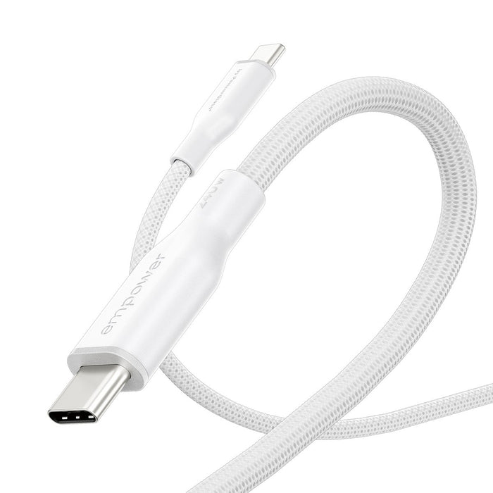 EAN 5715685027680 - PanzerGlass empower™ by ® Racing 240W USB-C to USB-C Cable | USB 2.0 | 2M | Silver White cable USB Blanco imagen 6