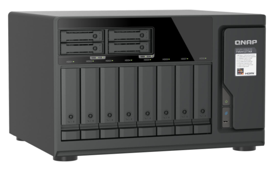EAN 4711103091722 - QNAP TVS-H1277AX NAS Torre AMD Ryzen™ 5 16 GB DDR5 QNAP QTS Negro imagen 5