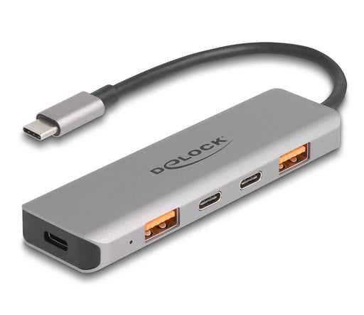 EAN 4043619643028 - DeLOCK 64302 base para portátil y replicador de puertos Alámbrico USB 3.2 Gen 2 (3.1 Gen 2) Type-C Gris imagen 1