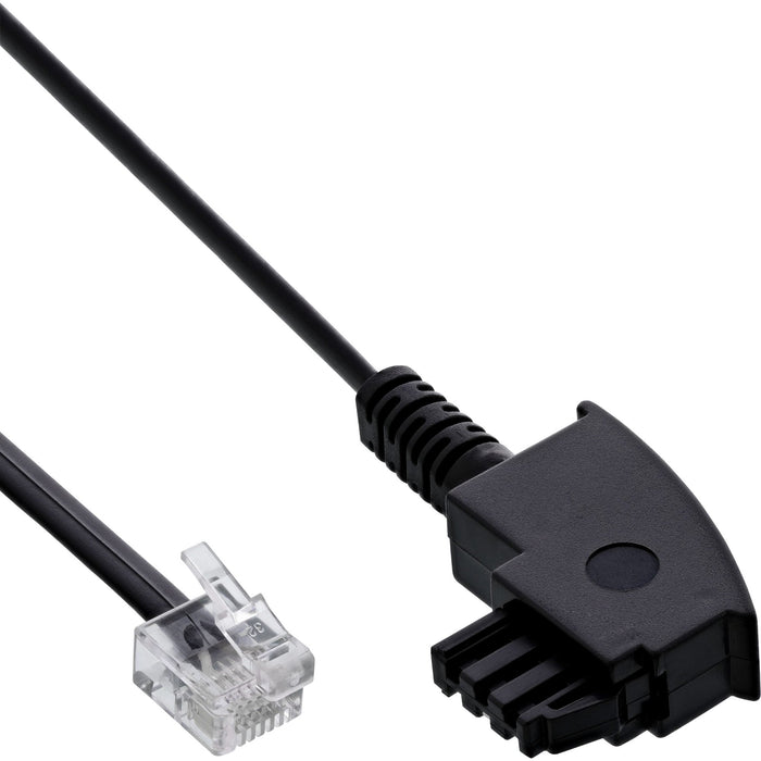EAN 4043718186426 - InLine 18655 cable telefónico 0,5 m Negro imagen 1