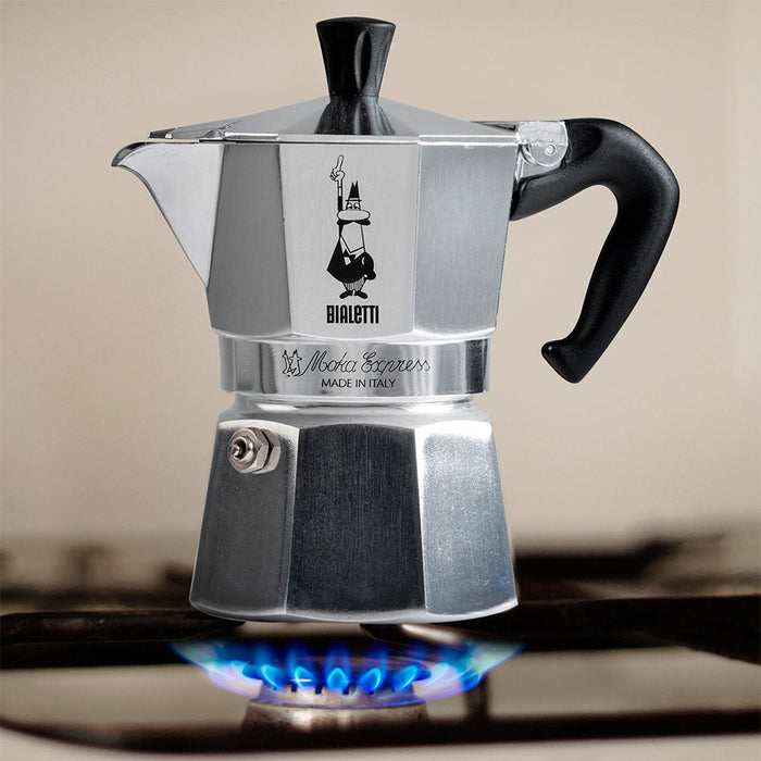 EAN 8006363011655 - Bialetti Moka Express Cafetera italiana 0,55 L Negro, Plata imagen 4