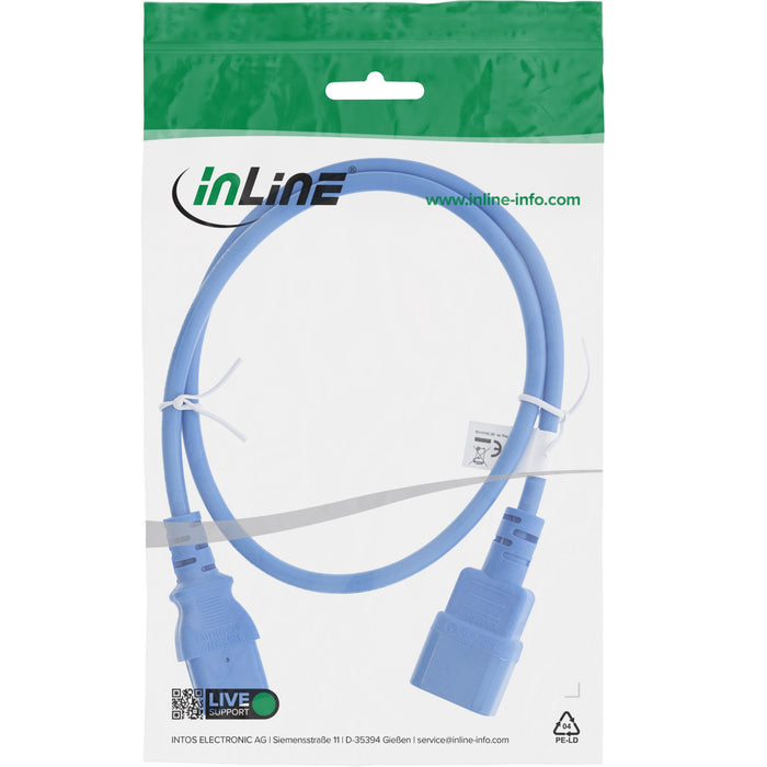 EAN 4043718297153 - InLine 16504B cable de transmisión Azul 1,5 m C13 acoplador C14 acoplador imagen 2