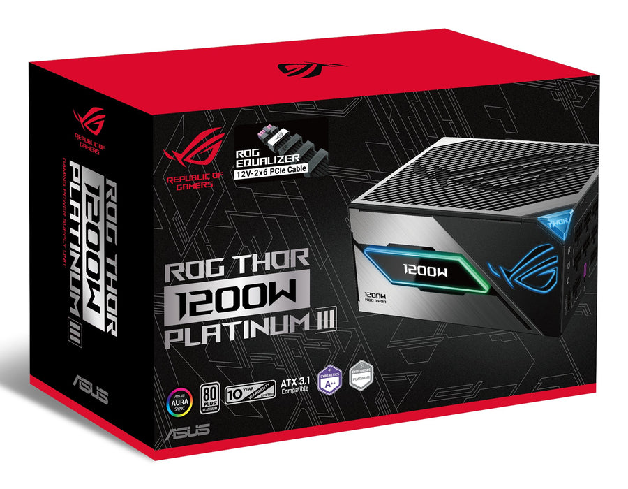EAN 4711636457729 - ASUS ROG -THOR-1200P3-GAMING-E unidad de fuente de alimentación 1200 W 24-pin ATX ATX Negro imagen 11