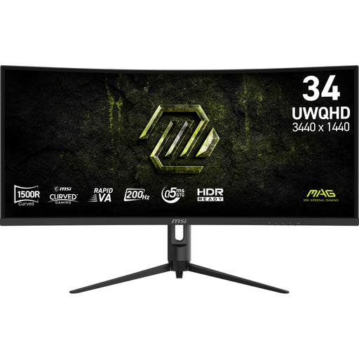 EAN 4711377392426 - MSI MAG 342CQRF E20 pantalla para PC 86,4 cm (34") 3440 x 1440 Pixeles UltraWide Quad HD LCD Negro imagen 1
