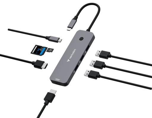 EAN 0023942321514 - Verbatim CMH-08 USB Tipo C 5000 Mbit/s Plata imagen 1
